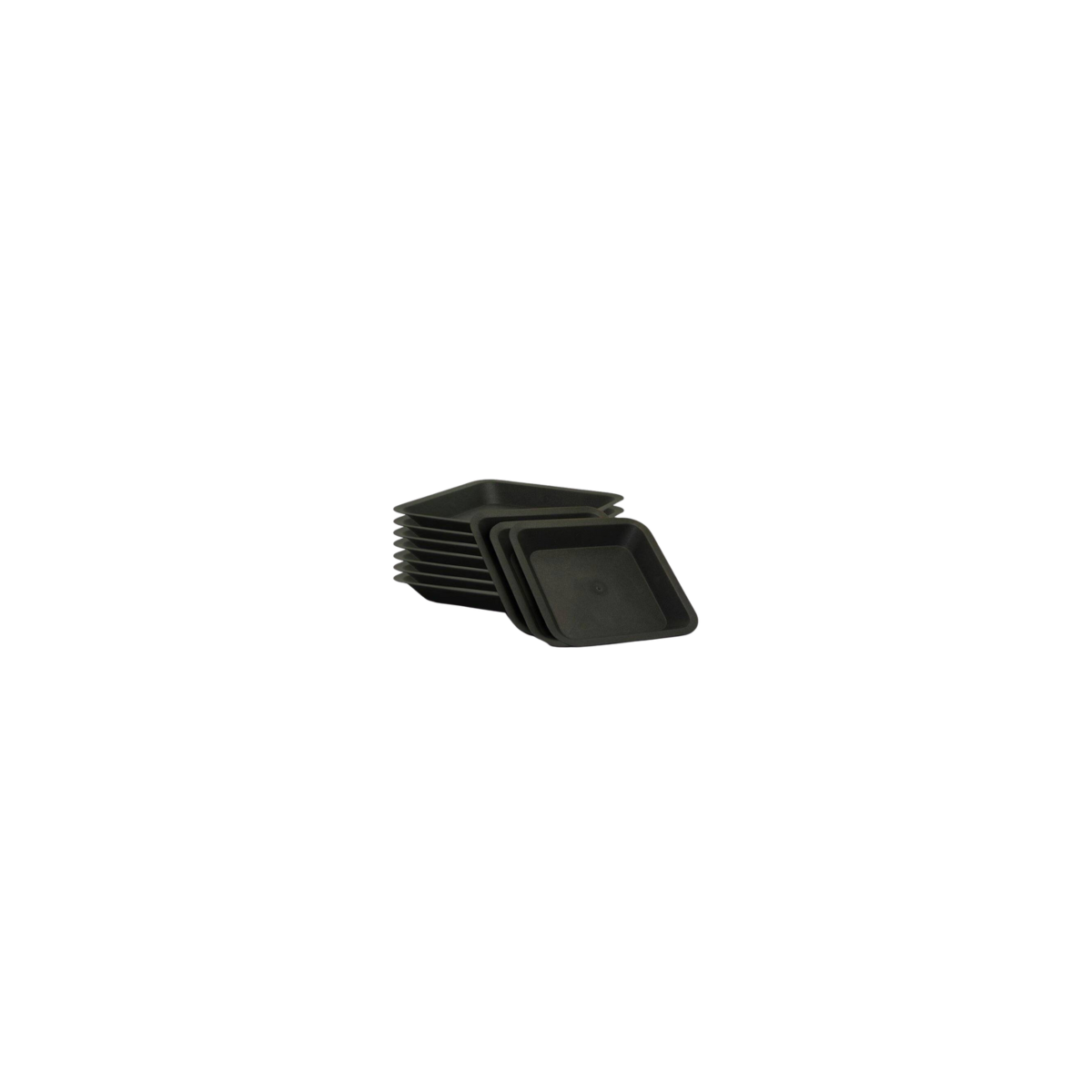 Platillo cuadrado negro - 36,5 x 36,5cm - 20L