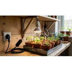 E27 Power Cable with Switch & EU 230V Plug | BloomLED