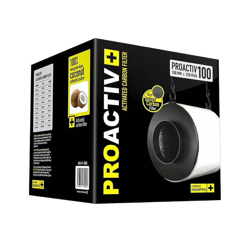 ProActiv Ø100 mm - 250 m3/h - Kohlefilter - Garden HighPro