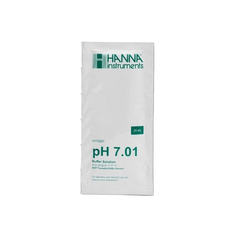 Hanna – Solución de Calibración Técnica pH 7,01 – Sobre de 20 ml