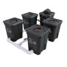 Sistema hidropónico RDWC 4 macetas 27L – rendimiento y simplicidad para cultivo interior