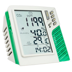 Detector de CO2 con tarjeta SD - Medición precisa de CO2, Temperatura y Humedad