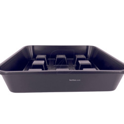 Plateaux carrés surélevés plastique 19,7cm - Pour pots 7L ou textile 4L