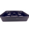 Plateaux carrés surélevés plastique 19,7cm - Pour pots 7L ou textile 4L