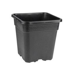 Maceta de Cultivo Cuadrada Negra 25L – Contenedor Resistente para Cultivo Interior y Exterior