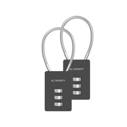 Cadenas à combinaison en acier flexible - Lot de 2