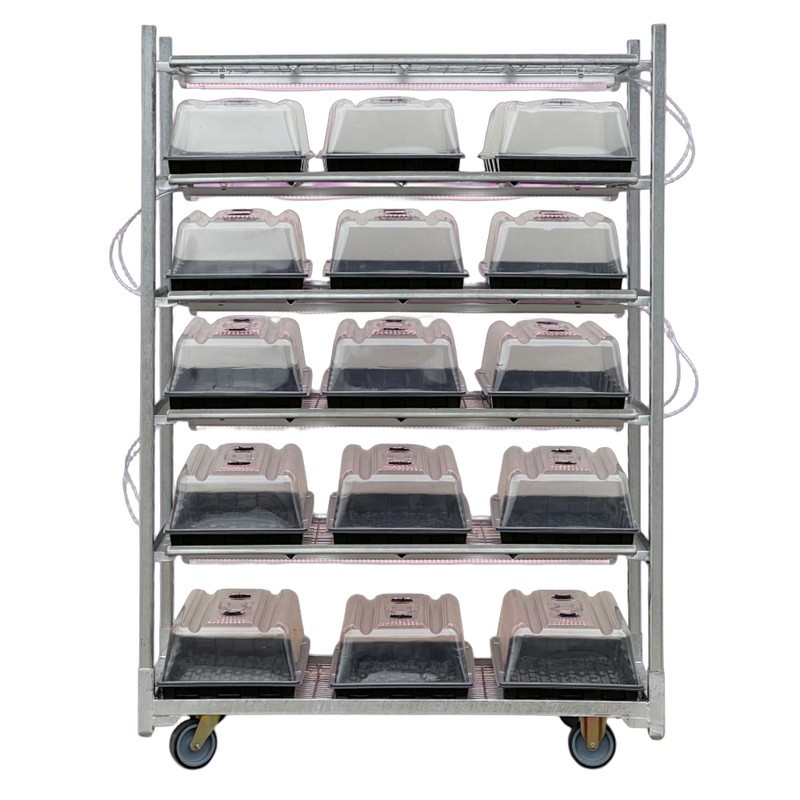 Kompletter Vermehrungswagen - LED für Sämlinge und Stecklinge - VDL - professionelles verzinktes System