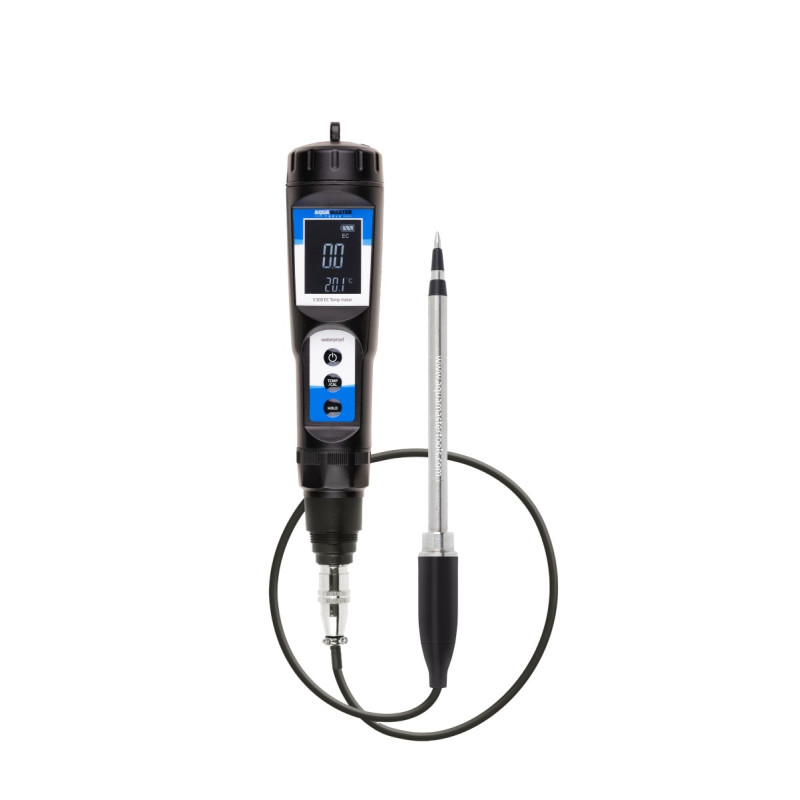 E300 Pro2 Aqua Master Tools — medidor de EC y temperatura para sustrato