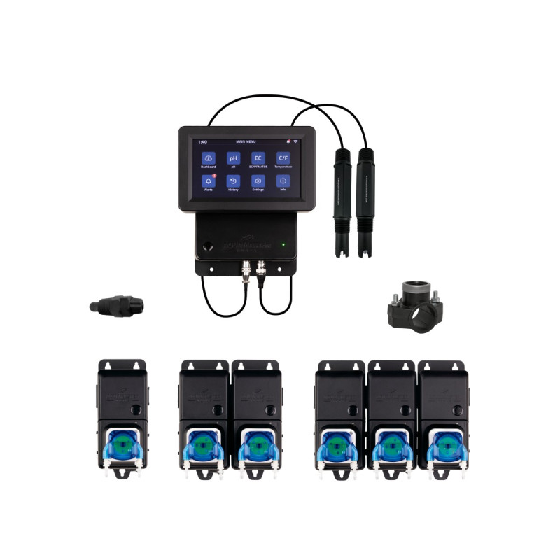 Kit C800 Pro Inline Aqua Master Tools — pH + 5 nutrients