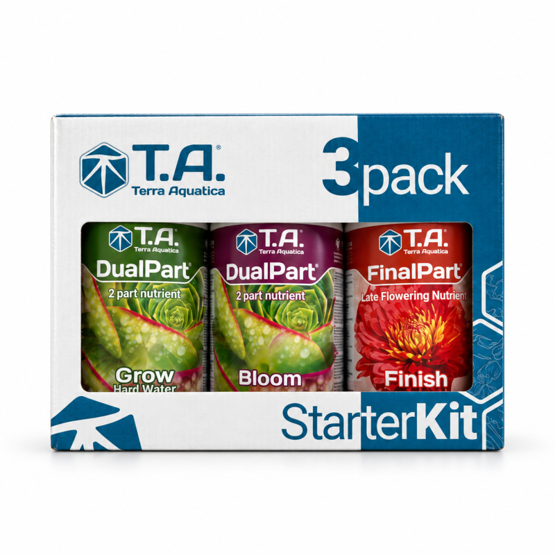 Terra Aquatica 3-Pack Starter Kit DualPart HW 500ml (FloraDuo) - Complete Fertiliser for Growth and Flowering