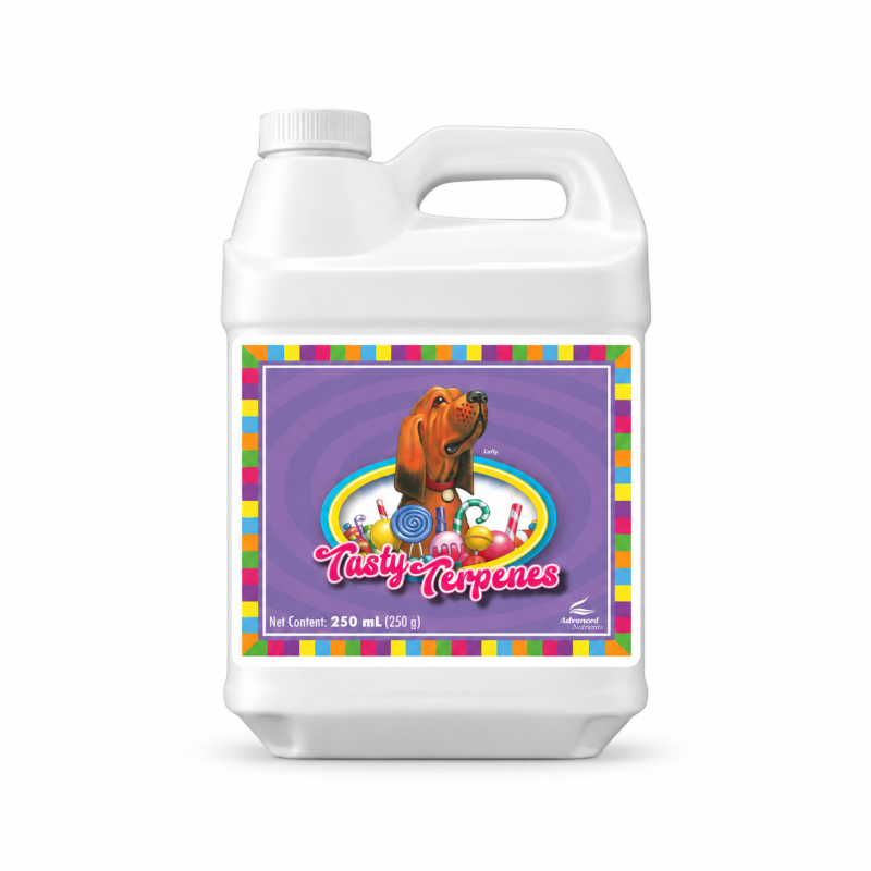 Advanced Nutrients Tasty Terpenes 250 ml, weißer Behälter auf weißem Hintergrund