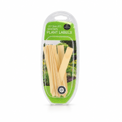 Pack of 10 natural wood labels