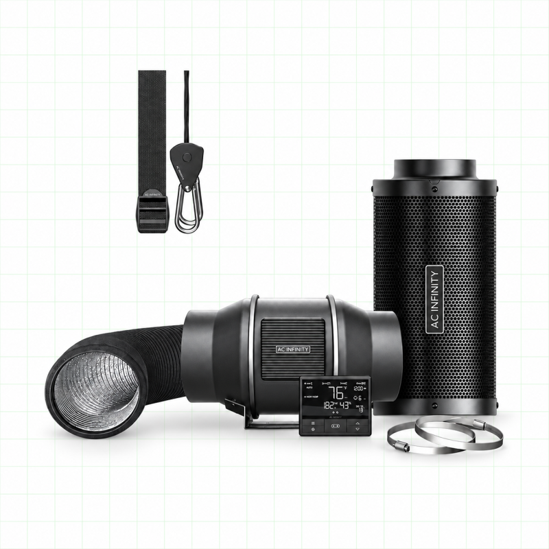 PRO 150 mm Filtration Kit - Air Extractor with Smart Controller & Charcoal Filter - AC-FKT6 - AC Infinity