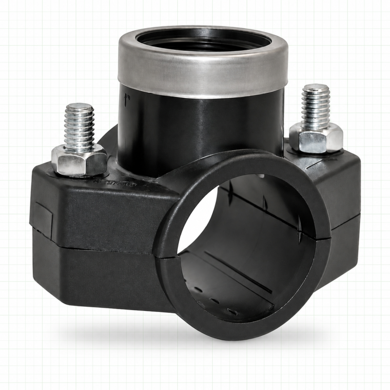 PVC Clamp 40 mm Aqua Master Tools — 1/2 or 3/4 inch female thread