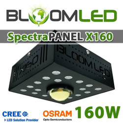 Pack corte y cultivo completo lámpara horticultura led 160W + leds LED horticultura 60cm 14W x2