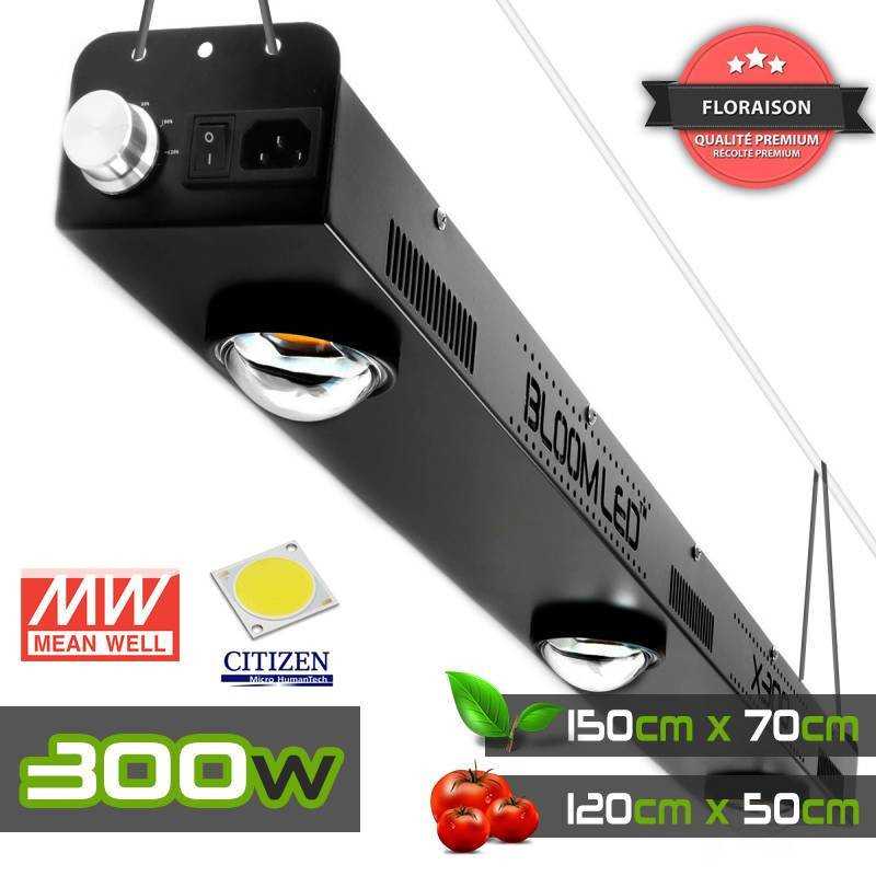 Lampe horticole LED 300W - Booster de floraison - LEDs croissance et floraison - Gestion intensité - SpectraB.2.G X300